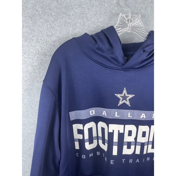 New Era Dallas Cowboys Hoodie Men's XL Blue Combine Authentic NFL Football - Picture 2 of 9
